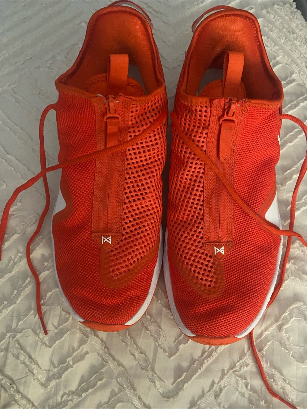 Nike ACG Men's Bright Orange Mesh Zipper Sneakers